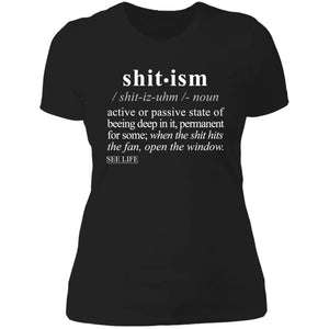 Shitism WH - Sarcastic Talkative Smart Ass Slogan Word & Text Tee&Tank Lady-Pimamour