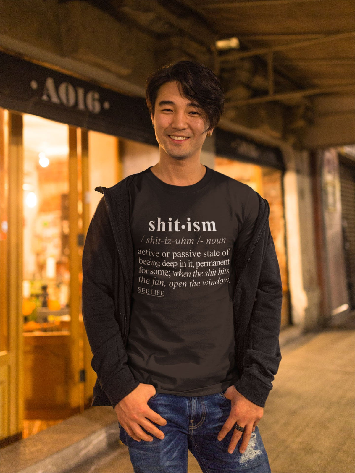 Shitism WH - Sarcastic Talkative Smart Ass Slogan Word & Text Tee&Tank Men/Unisex-Pimamour