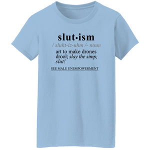 Slutism BLK - Sarcastic Talkative Smart Ass Slogan Word & Text Tee&Tank Lady-Pimamour