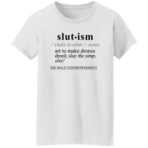 Slutism BLK - Sarcastic Talkative Smart Ass Slogan Word & Text Tee&Tank Lady-Pimamour