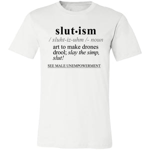 Slutism BLK - Sarcastic Talkative Smart Ass Slogan Word & Text Tee&Tank Men/Unisex-Pimamour