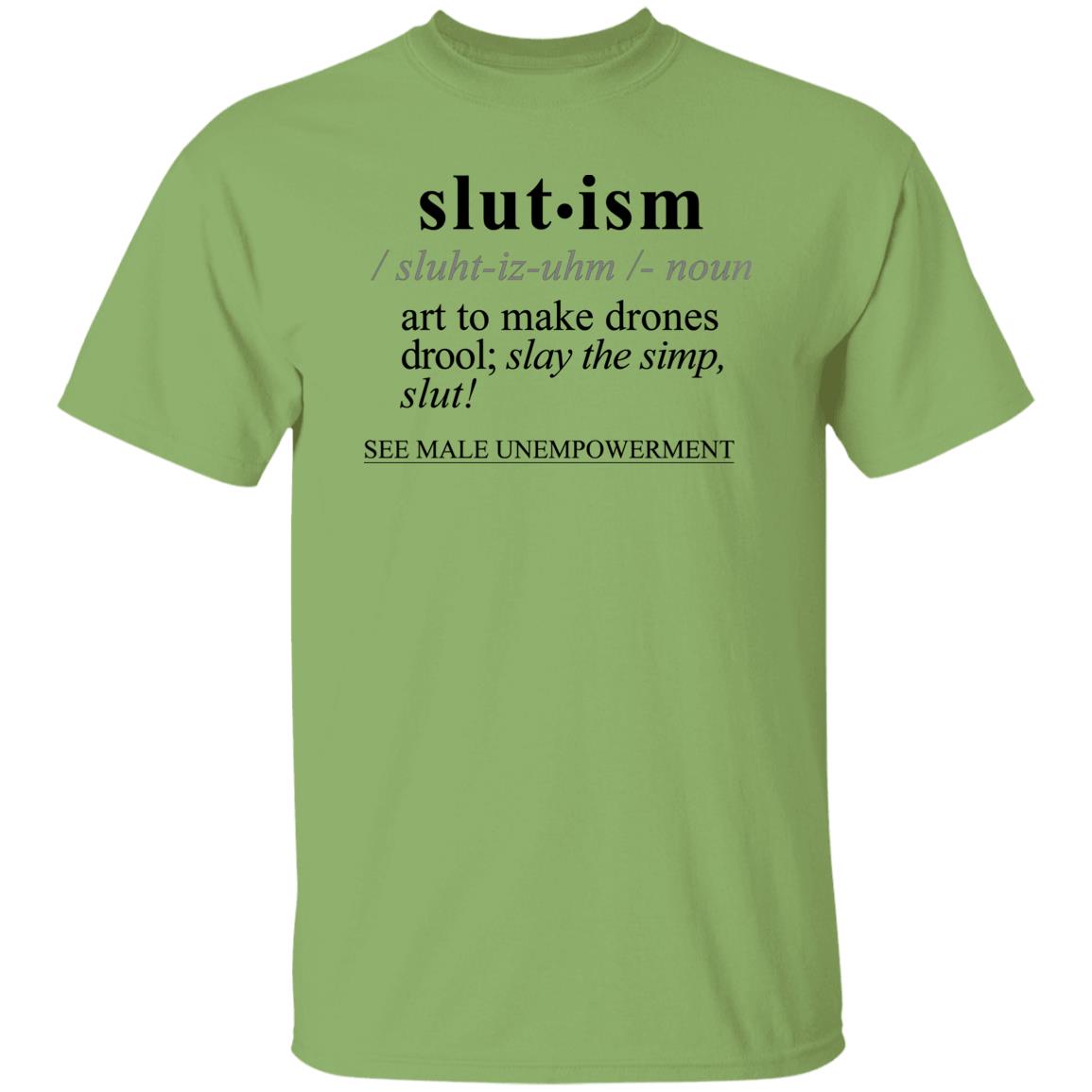 Slutism BLK - Sarcastic Talkative Smart Ass Slogan Word & Text Tee&Tank Men/Unisex-Pimamour