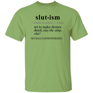 Slutism BLK - Sarcastic Talkative Smart Ass Slogan Word & Text Tee&Tank Men/Unisex-Pimamour