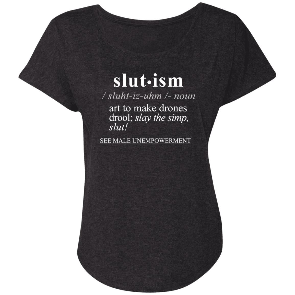 Slutism WH - Sarcastic Talkative Smart Ass Slogan Word & Text Tee&Tank Lady-Pimamour