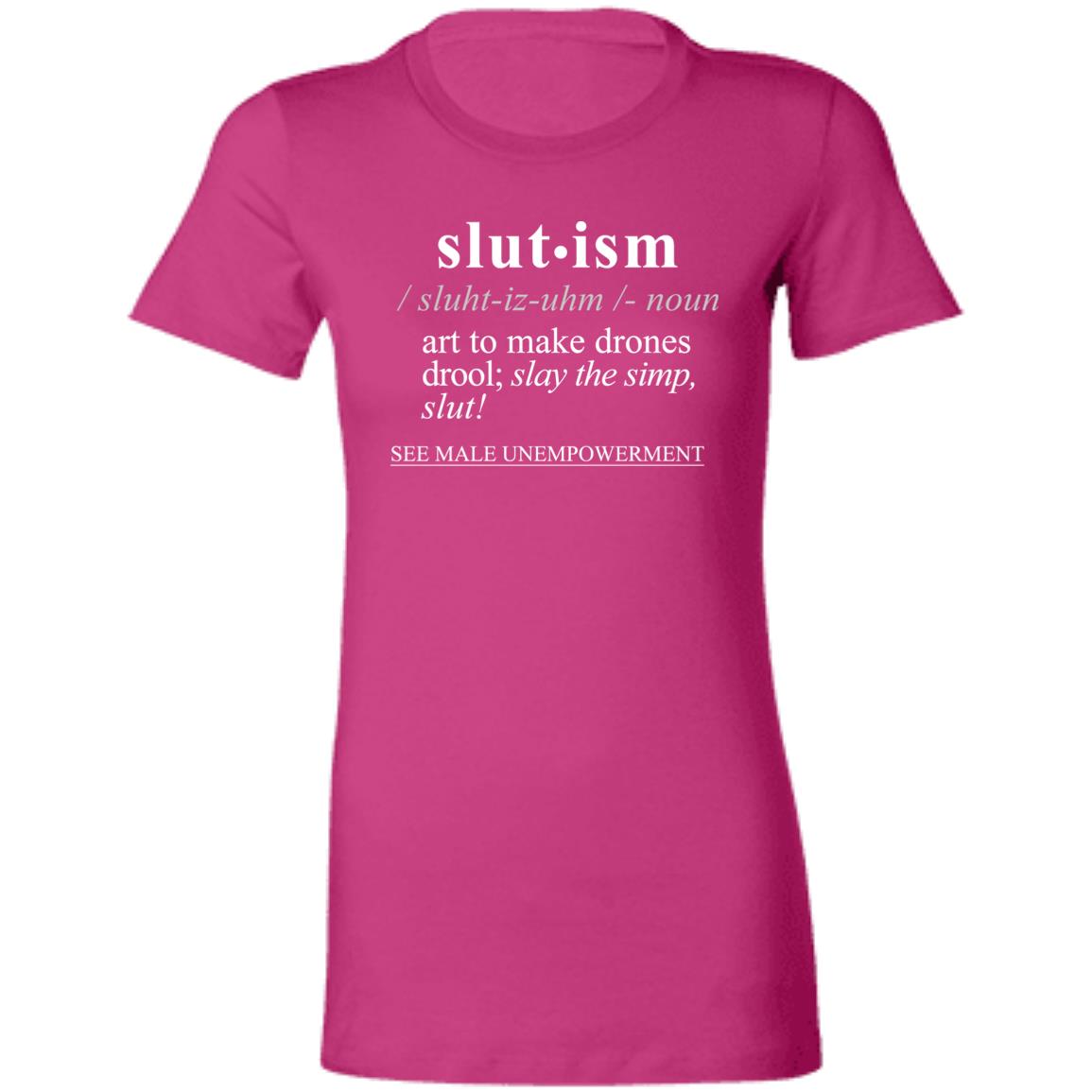 Slutism WH - Sarcastic Talkative Smart Ass Slogan Word & Text Tee&Tank Lady-Pimamour