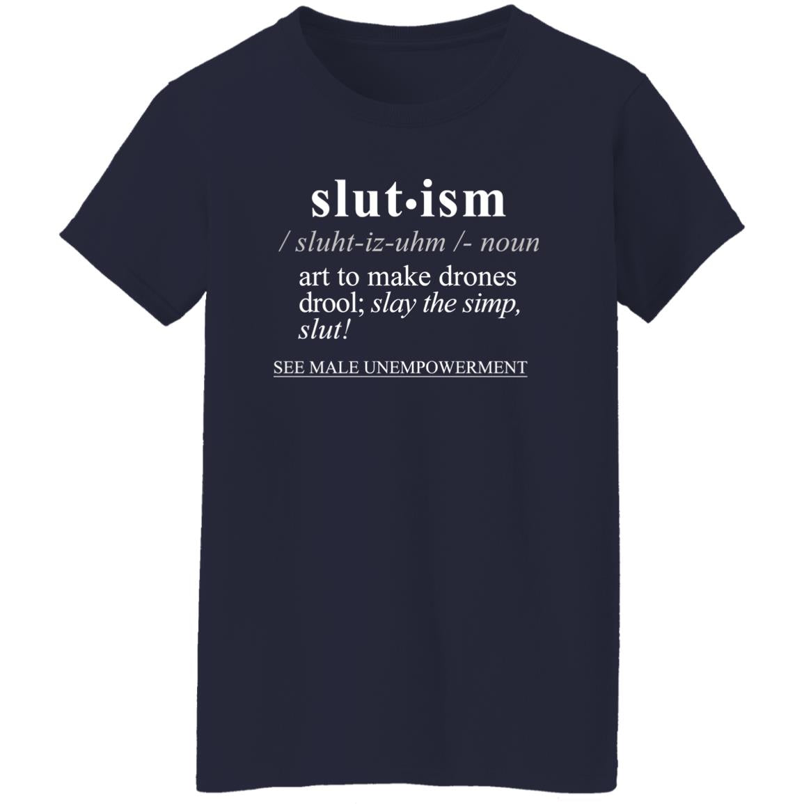 Slutism WH - Sarcastic Talkative Smart Ass Slogan Word & Text Tee&Tank Lady-Pimamour