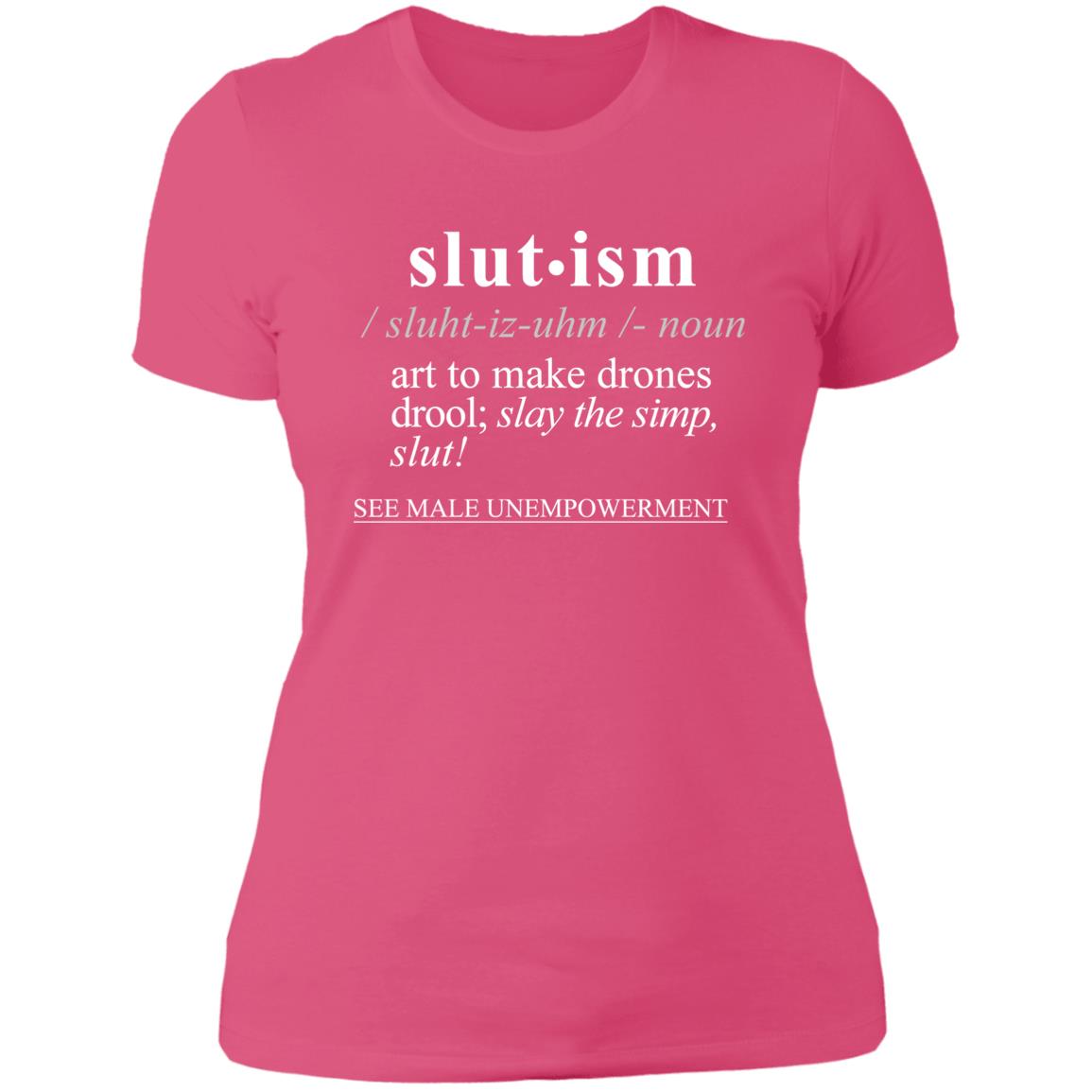 Slutism WH - Sarcastic Talkative Smart Ass Slogan Word & Text Tee&Tank Lady-Pimamour