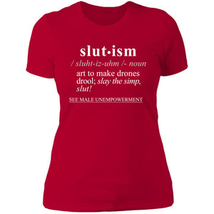 Slutism WH - Sarcastic Talkative Smart Ass Slogan Word & Text Tee&Tank Lady-Pimamour