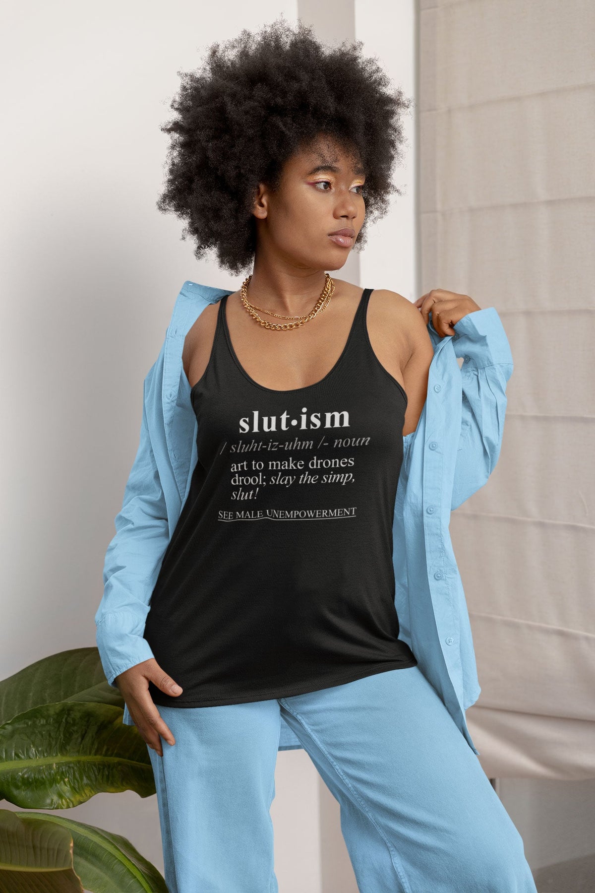 Slutism WH - Sarcastic Talkative Smart Ass Slogan Word & Text Tee&Tank Lady-Pimamour