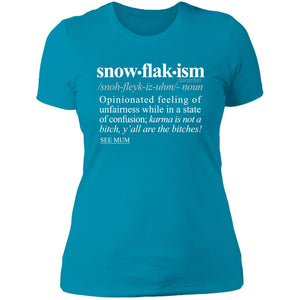 Snowflakism WH - Sarcastic Talkative Smart Ass Slogan Word & Text Tee&Tank Lady-Pimamour