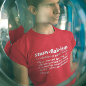 Snowflakism WH - Sarcastic Talkative Smart Ass Slogan Word & Text Tee&Tank Men/Unisex-Pimamour