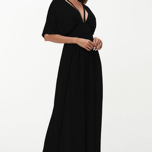 Strappy Neck Maxi Dress-Pimamour