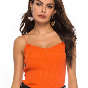 Sweetheart Neck Knit Cami-Pimamour