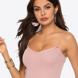 Sweetheart Neck Knit Cami-Pimamour