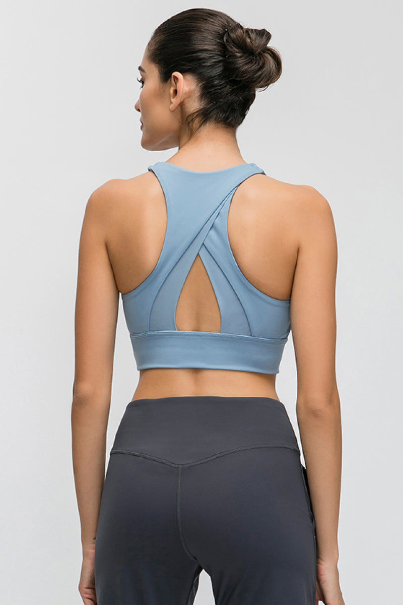 Halter Keyhole Sports Bra Pimamour