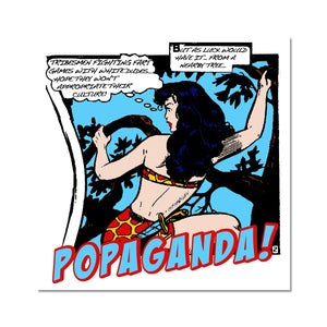 Popaganda Pop Art Vintage Comics 02 Fine Art Print Pimamour Exclusive Sarcastic & Ironic Lichtenstein-Like Design Pimamour