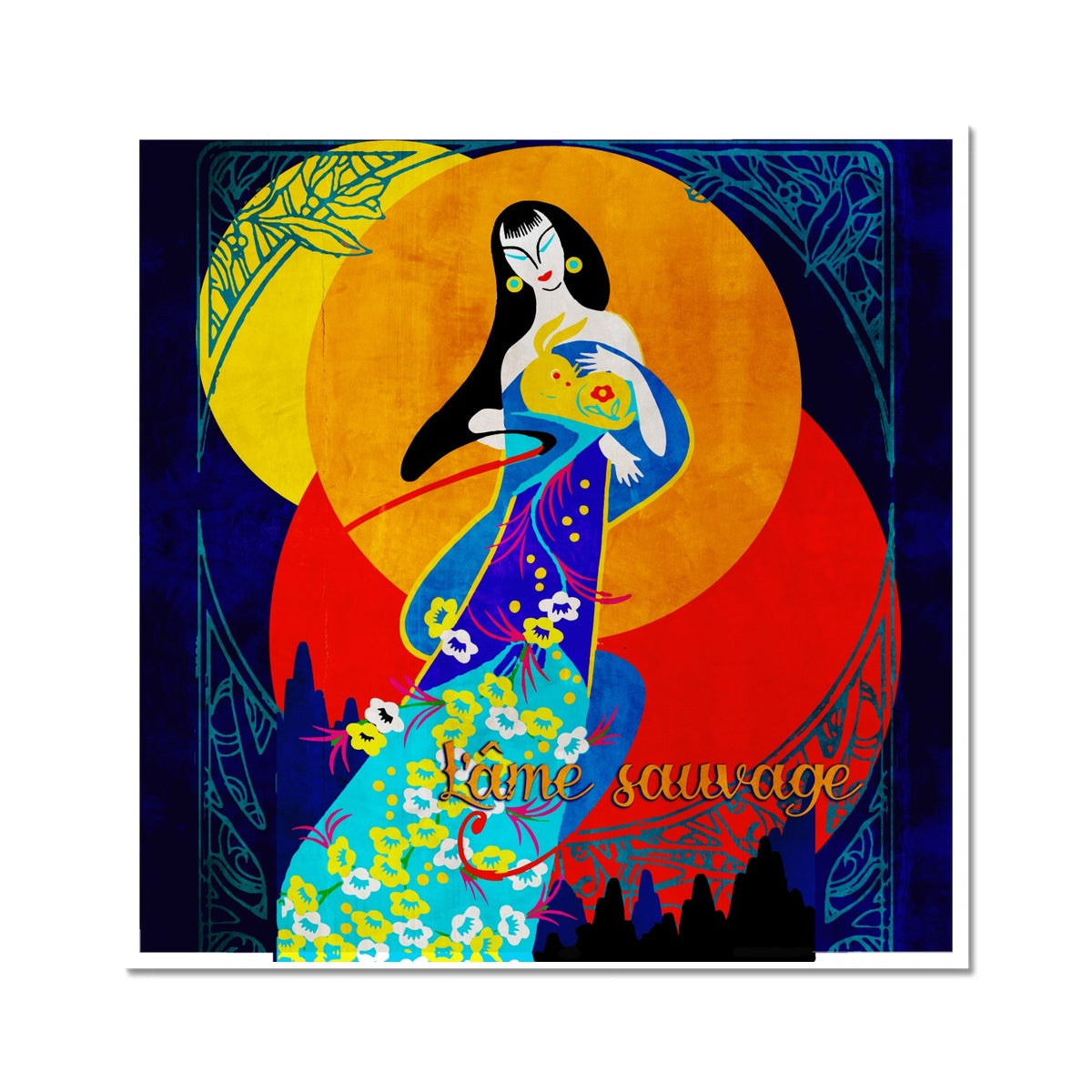 06 - Chinese Paper Cutouts & Tales Fine Art Print Pimamour Exclusive Inspired by Asian Traditional Art Pimamour