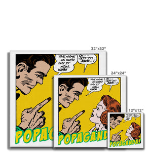 Popaganda Pop Art Vintage Comics 12 Canvas Pimamour Exclusive Sarcastic & Ironic Lichtenstein-Like Design Pimamour