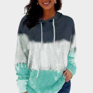 Tie Dye Drawstring Hoodie Pimamour