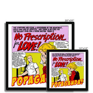 Popaganda Pop Art Vintage Comics 14 Framed Print Pimamour Exclusive Sarcastic & Ironic Lichtenstein-Like Design Pimamour