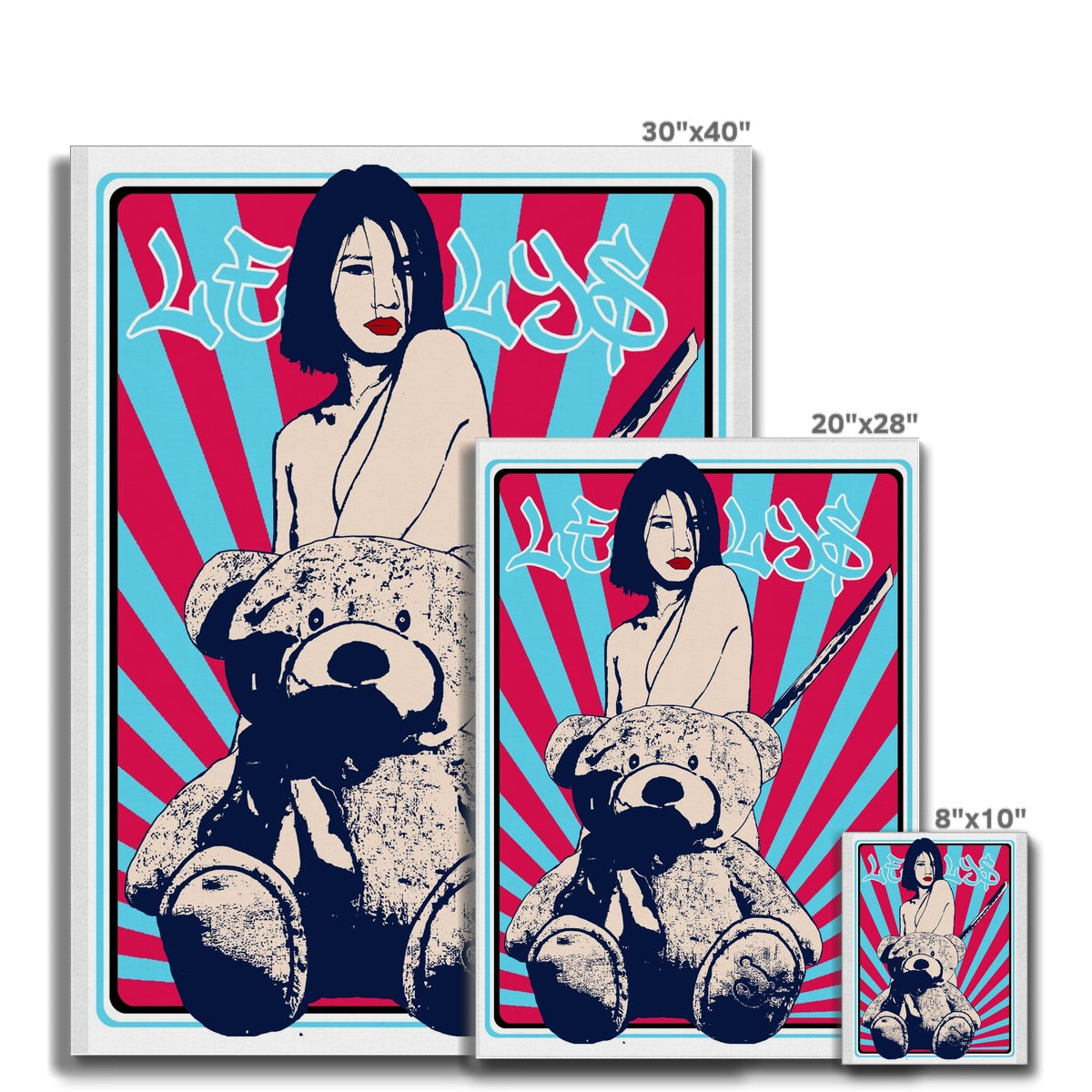 The Nude Girl & The Naked Bear Manga 02 Canvas Pimamour Exclusive Art Pimamour