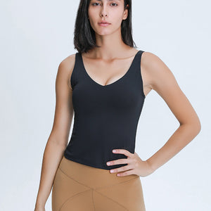 V Neck Active Tank Pimamour