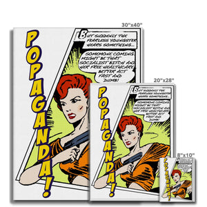 Popaganda Pop Art Vintage Comics 06 Canvas Pimamour Exclusive Sarcastic & Ironic Lichtenstein-Like Design Pimamour