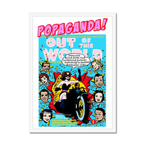 Popaganda Pop Art Vintage Comics 22 Framed Print Pimamour Exclusive Sarcastic & Ironic Lichtenstein-Like Design Pimamour