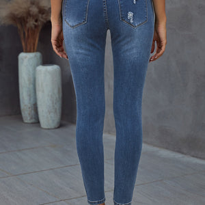 Vintage Skinny Ripped Jeans Pimamour