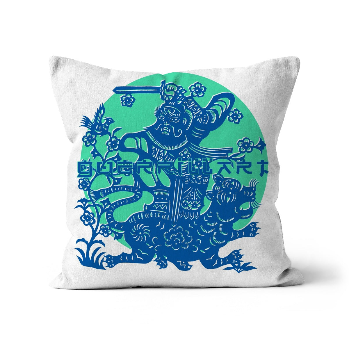 08 B - Chinese Paper Cutouts & Tales Cushion Pimamour Exclusive Inspired by Asian Traditional Art Pimamour