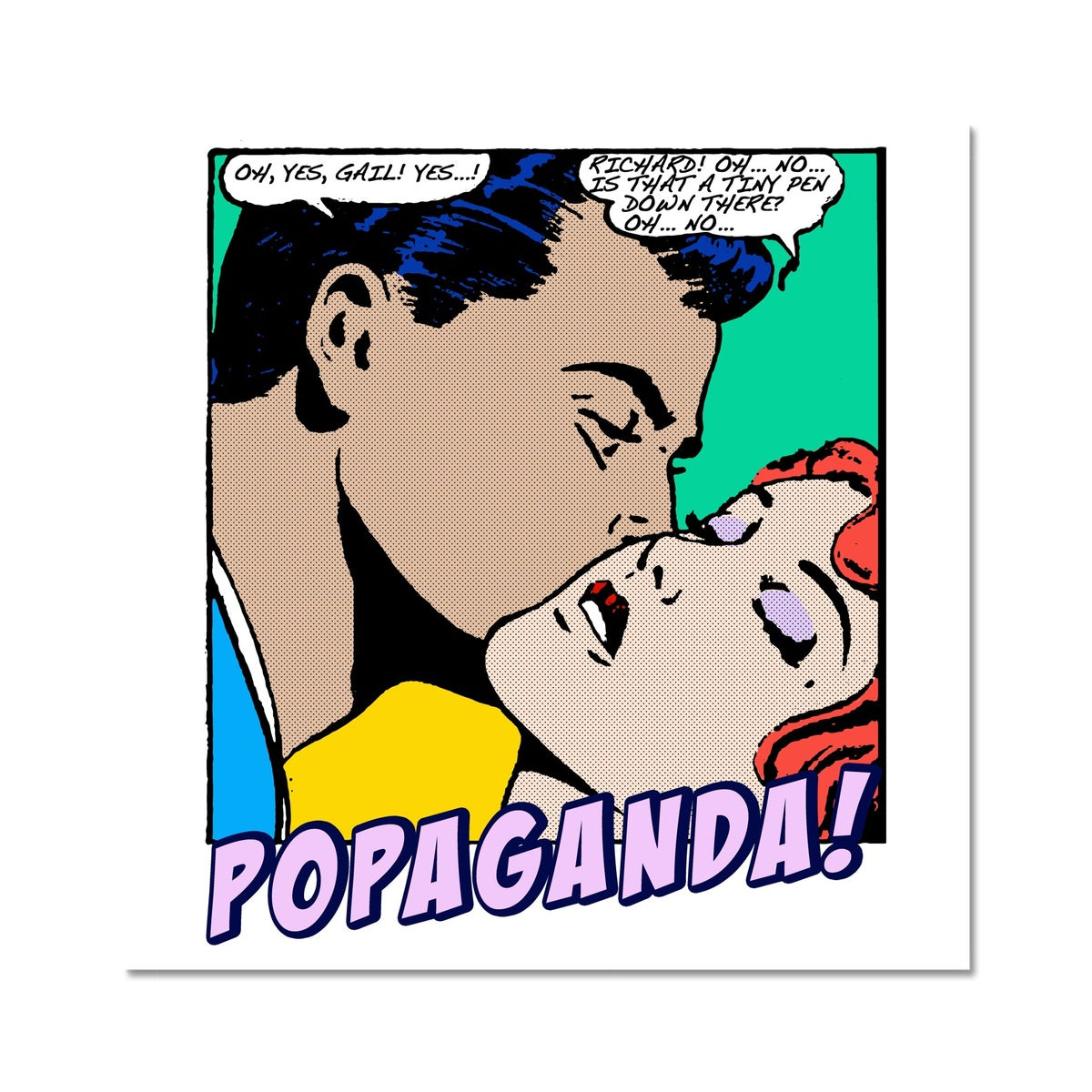 Popaganda Pop Art Vintage Comics 04 C Type Pimamour Exclusive Sarcastic & Ironic Lichtenstein-Like Design Pimamour