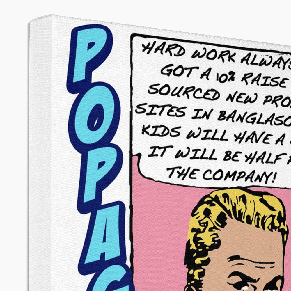 Popaganda Pop Art Vintage Comics 20 Canvas Pimamour Exclusive Sarcastic & Ironic Lichtenstein-Like Design Pimamour