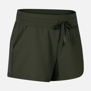 Waist Tie Active Shorts Pimamour