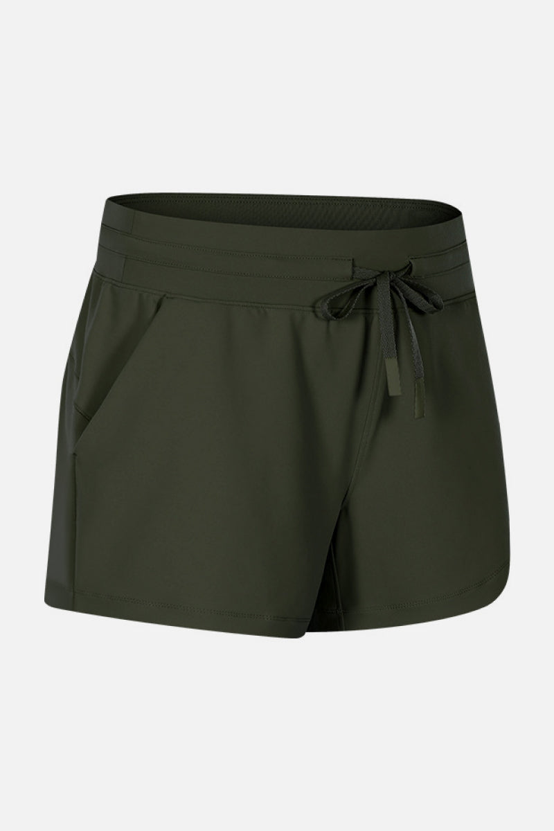 Waist Tie Active Shorts Pimamour