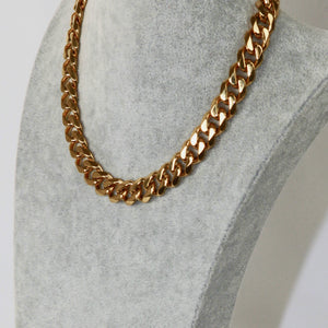 Thick Curb Chain Stainless Steel Necklace Pimamour