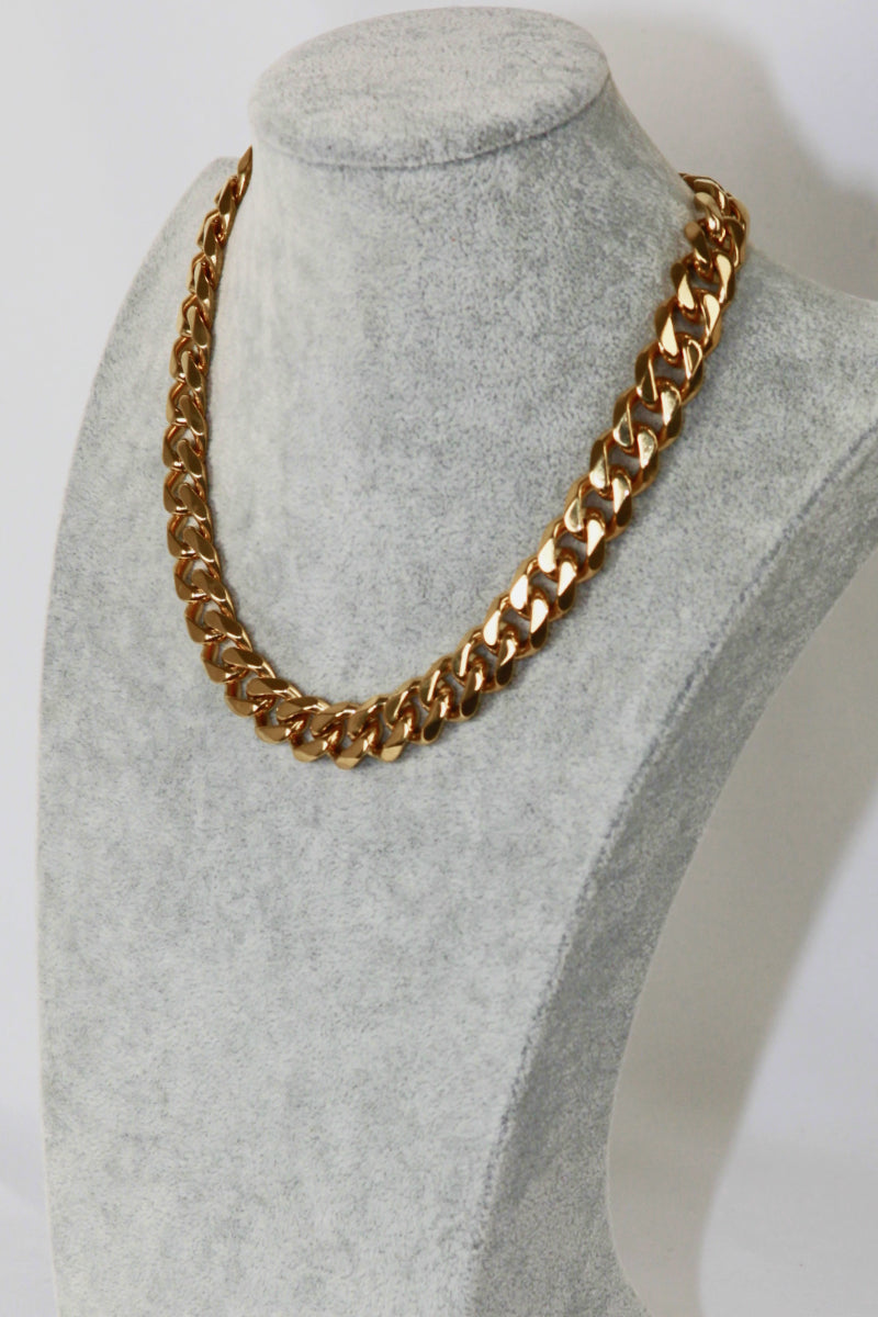 Thick Curb Chain Stainless Steel Necklace Pimamour