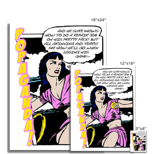 Popaganda Pop Art Vintage Comics 08 C Type Pimamour Exclusive Sarcastic & Ironic Lichtenstein-Like Design Pimamour