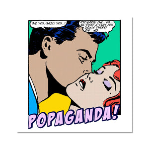 Popaganda Pop Art Vintage Comics 04 Fine Art Print Pimamour Exclusive Sarcastic & Ironic Lichtenstein-Like Design Pimamour