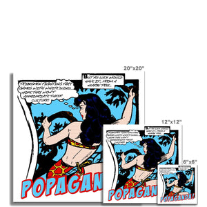 Popaganda Pop Art Vintage Comics 02 Fine Art Print Pimamour Exclusive Sarcastic & Ironic Lichtenstein-Like Design Pimamour