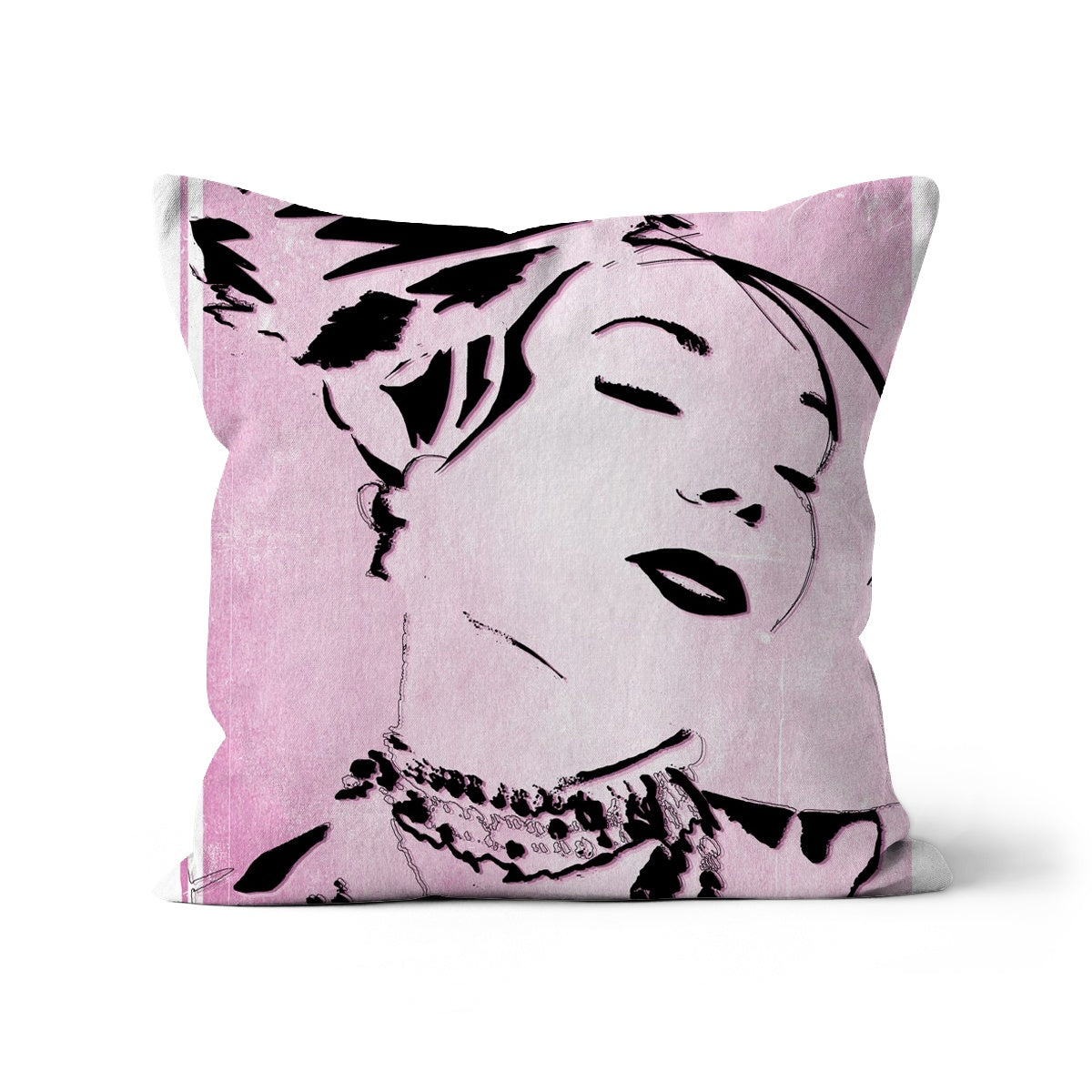 01 Pink Jazz It Up Cushion Pimamour Exclusive Lady Jazz Singer Music Poster Art Pimamour