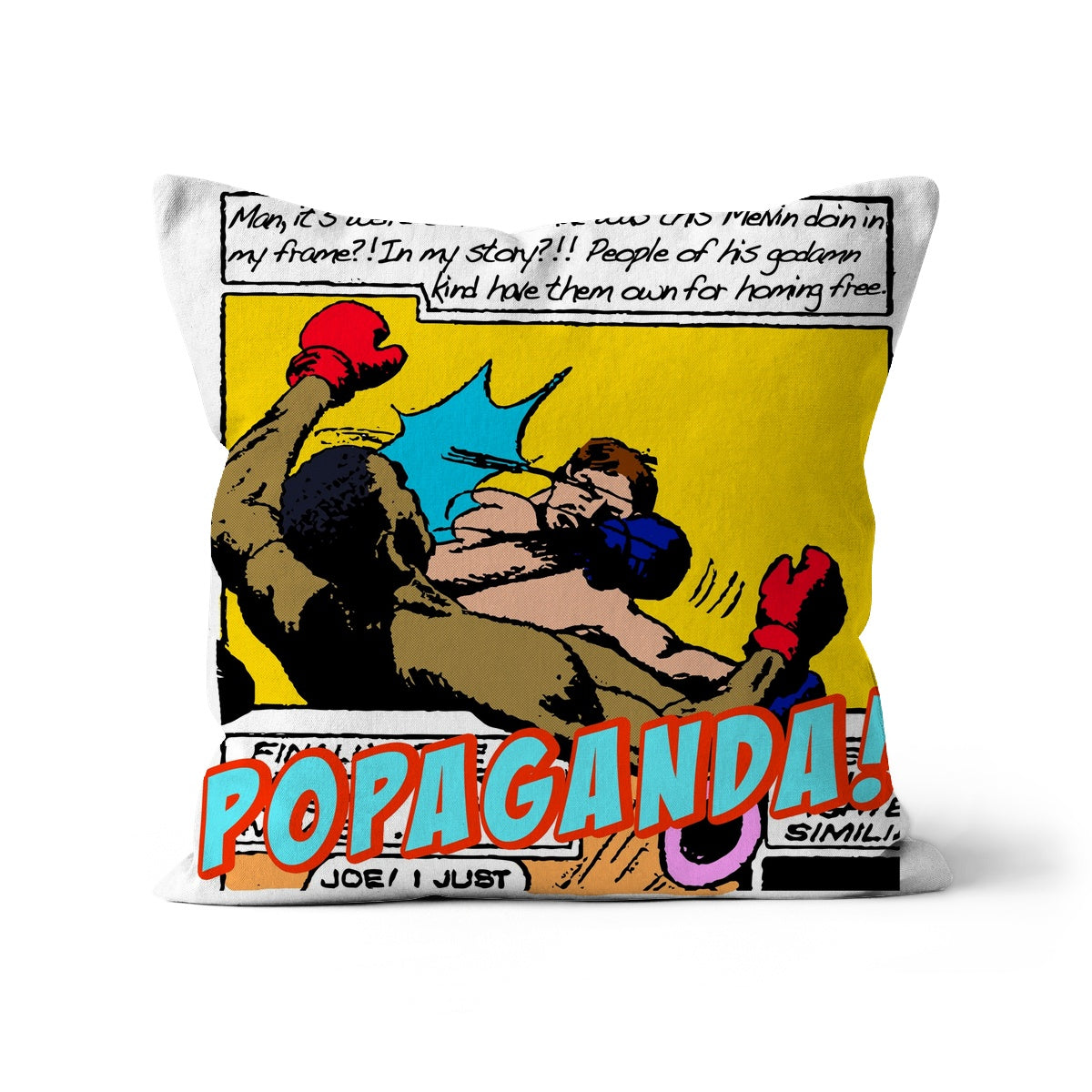 Popaganda Pop Art Vintage Comics 23 Cushion Pimamour Exclusive Sarcastic & Ironic Lichtenstein-Like Design Pimamour