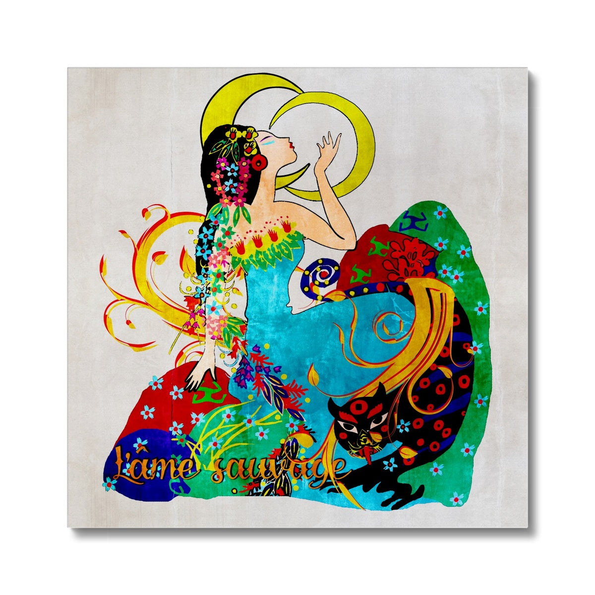 03 - Chinese Paper Cutouts & Tales Canvas Pimamour Exclusive Inspired by Asian Traditional Art Pimamour