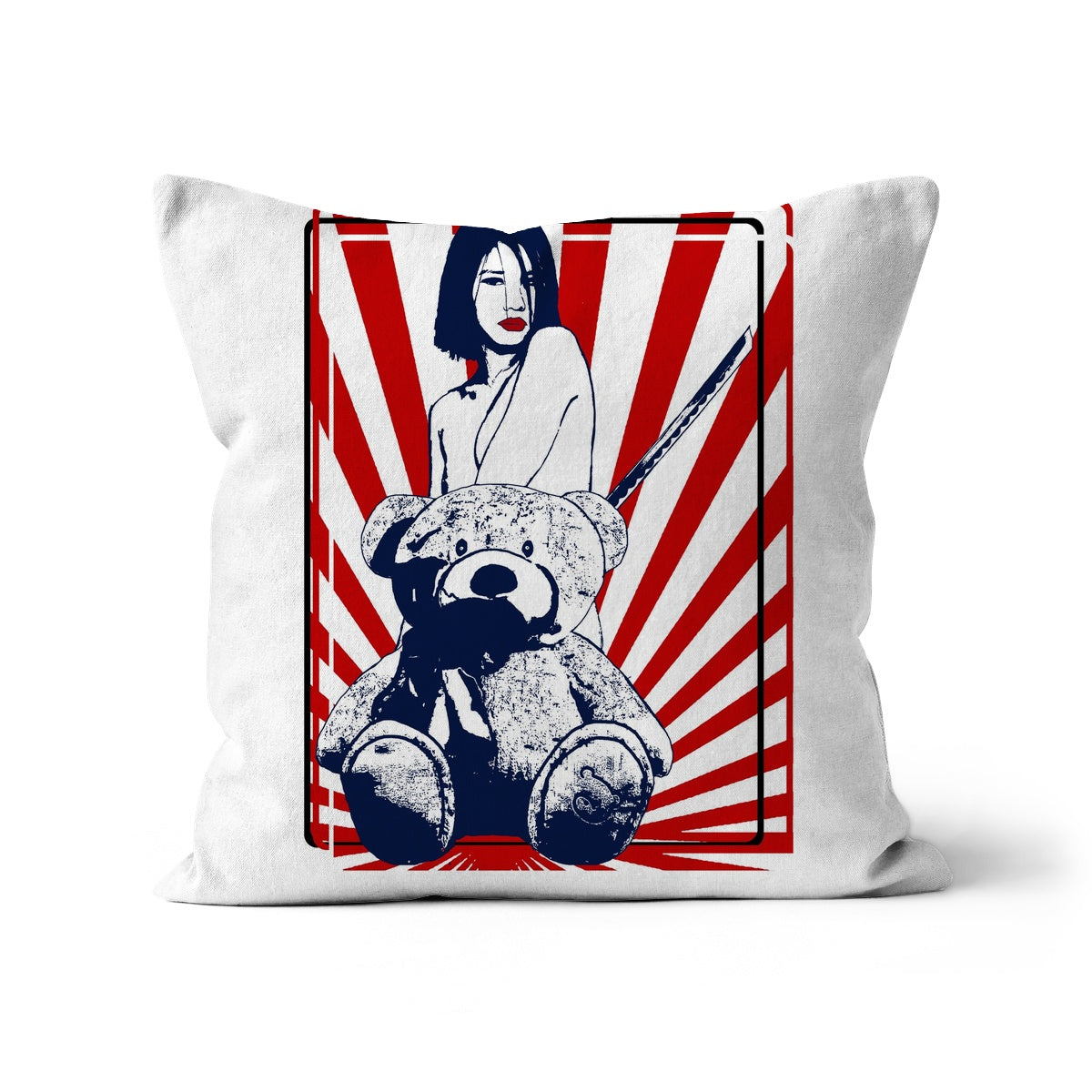 The Nude Girl & The Naked Bear Manga 01 Cushion Pimamour Exclusive Art Pimamour