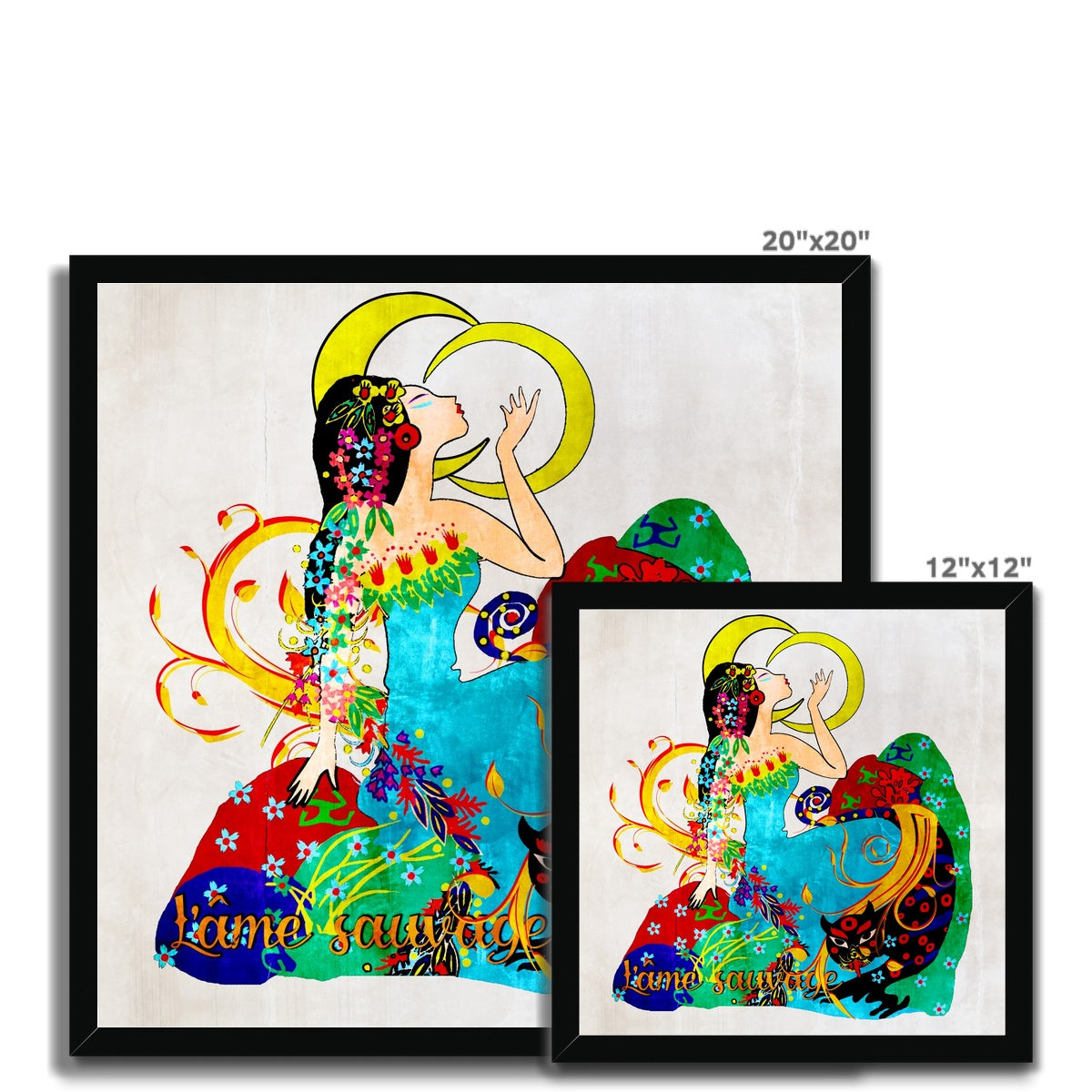 03 - Chinese Paper Cutouts & Tales Framed Print Pimamour Exclusive Inspired by Asian Traditional Art Pimamour