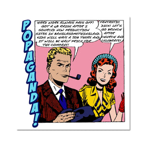 Popaganda Pop Art Vintage Comics 20 C Type Pimamour Exclusive Sarcastic & Ironic Lichtenstein-Like Design Pimamour