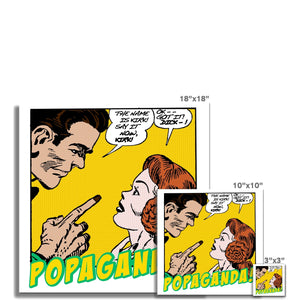 Popaganda Pop Art Vintage Comics 12 C Type Pimamour Exclusive Sarcastic & Ironic Lichtenstein-Like Design Pimamour