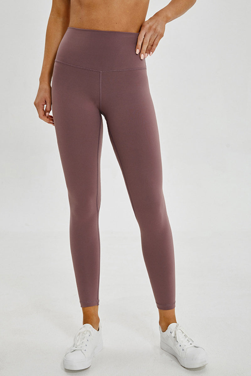 Wide Seamless Band Waist Sports Leggings Pimamour