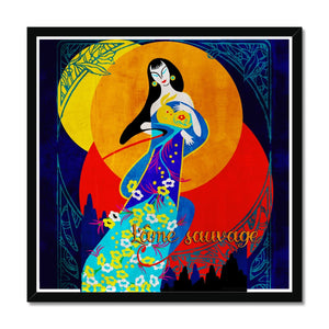 06 - Chinese Paper Cutouts & Tales Framed Print Pimamour Exclusive Inspired by Asian Traditional Art Pimamour