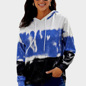 Tie Dye Drawstring Hoodie Pimamour