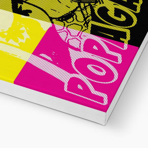 Popaganda Pop Art Vintage Comics 02 CMYK Canvas Pimamour Exclusive Sarcastic & Ironic Lichtenstein-Like Design Pimamour